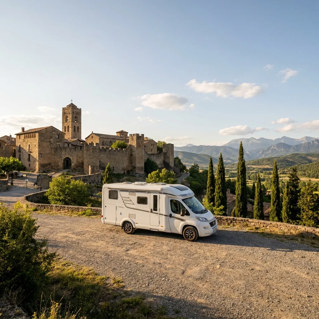 Camper trip to Aínsa, Spain