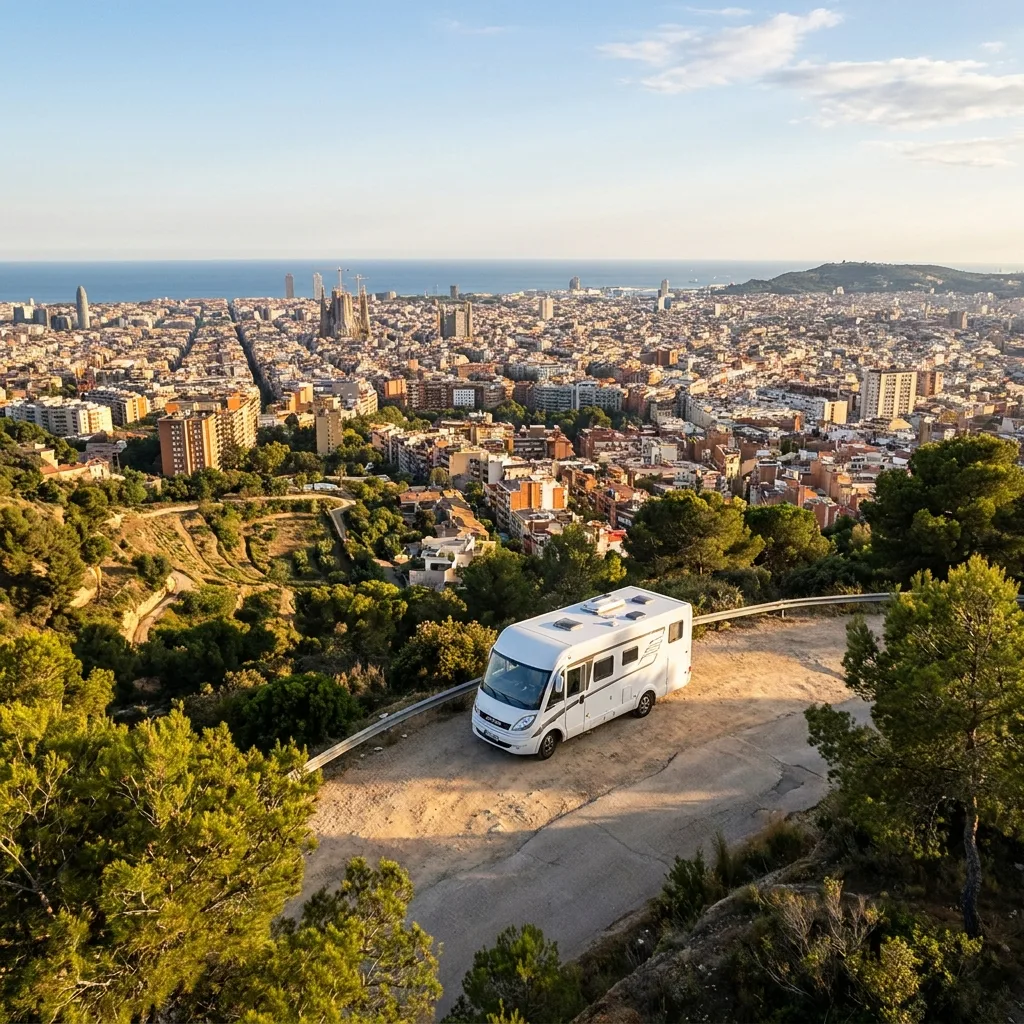 Camper trip to Barcelona, Spain