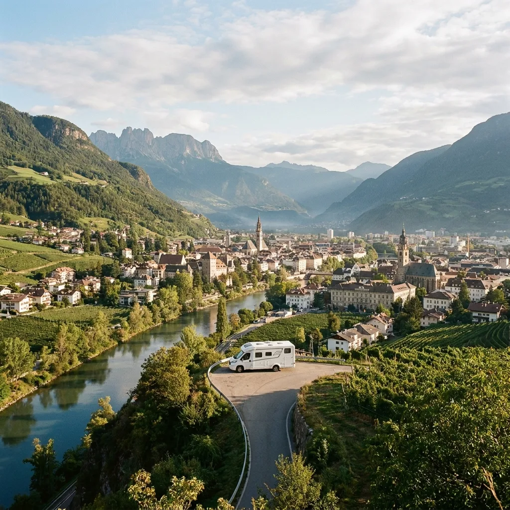 Wohnmobilreise nach Bozen, Italien