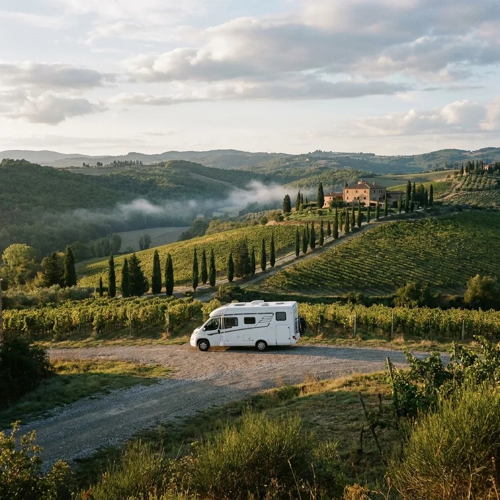 Camperreis naar Chianti, Italië