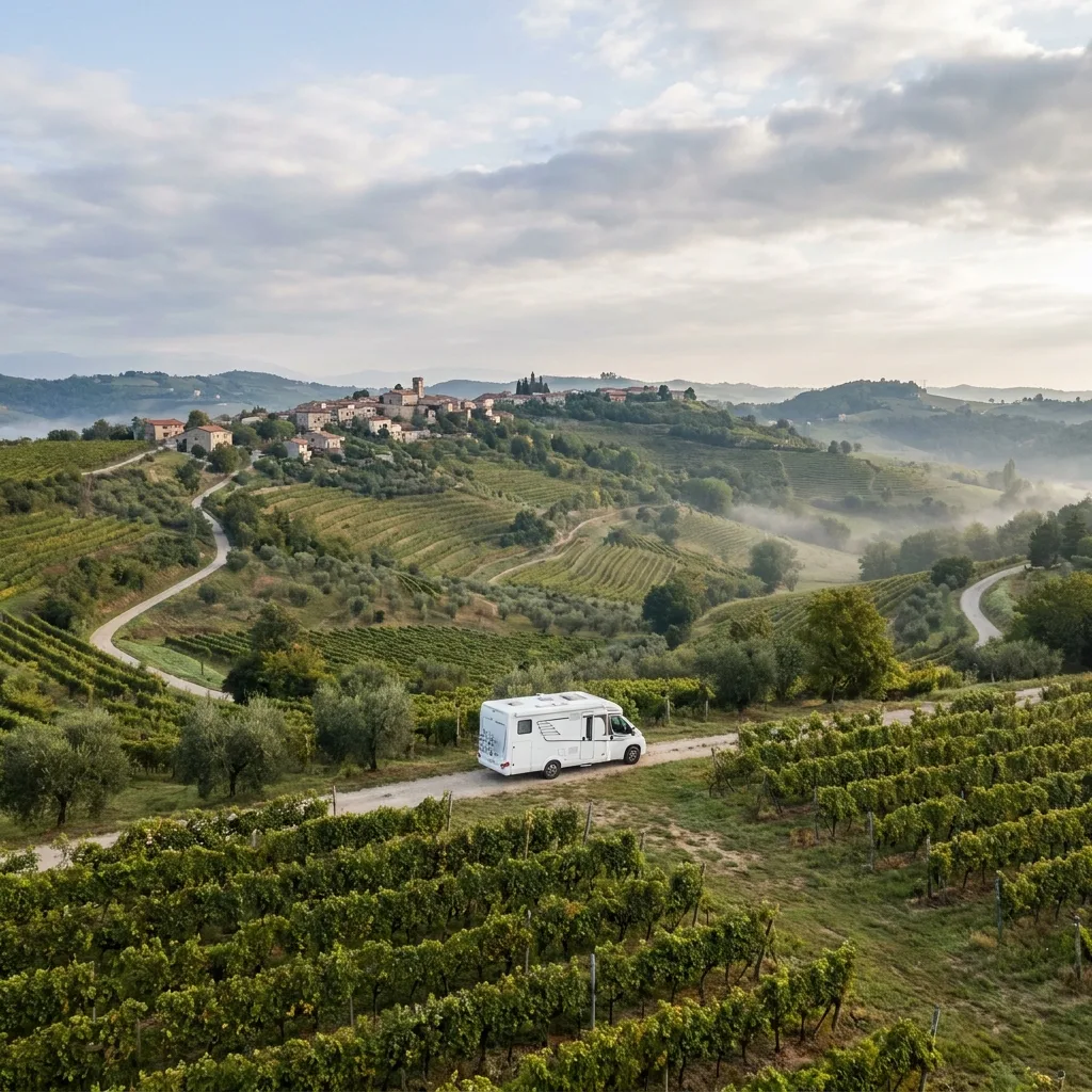 Camperreis naar Goriška Brda, Slovenië