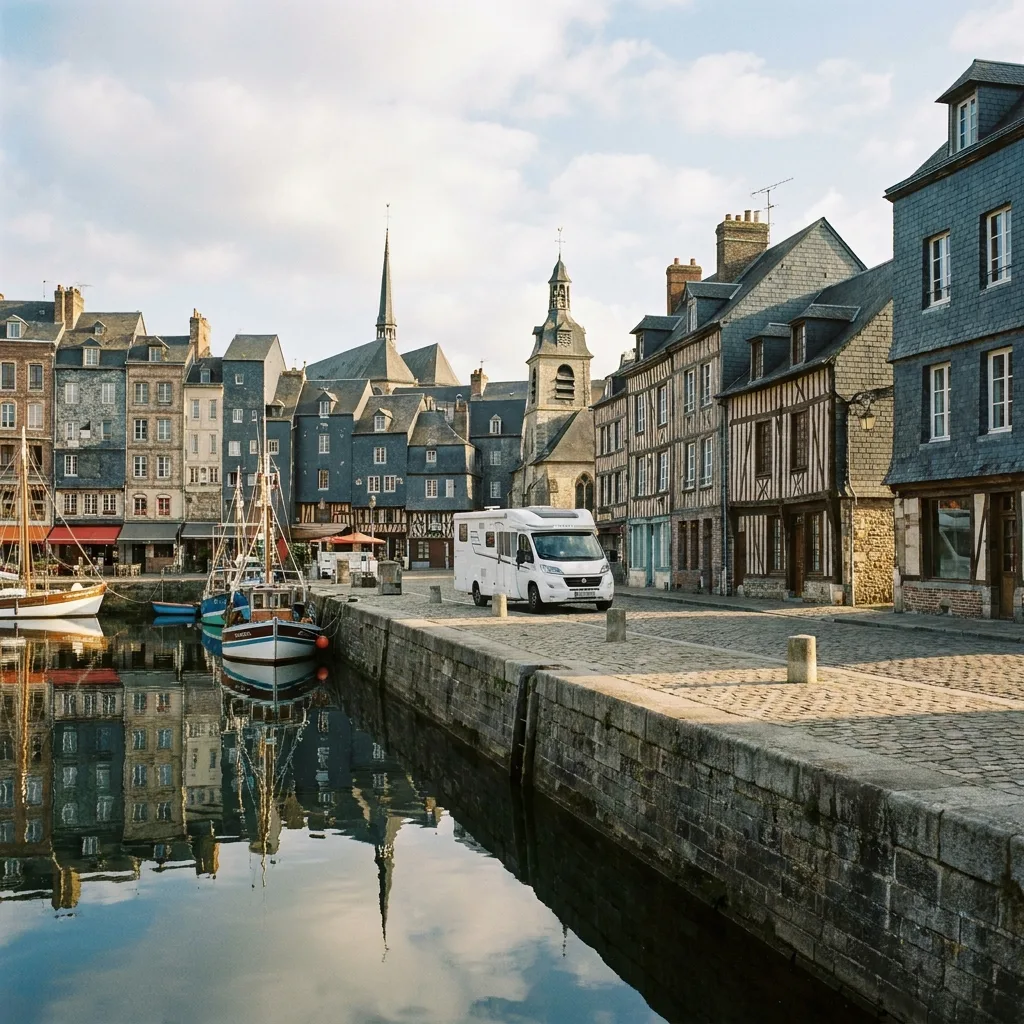 Wohnmobilreise nach Honfleur, Frankreich