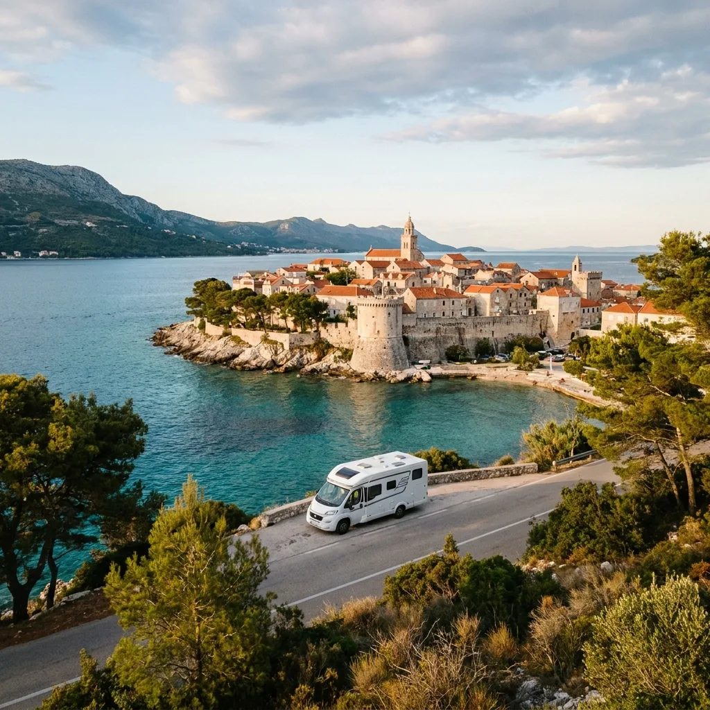Wohnmobilreise nach Korčula, Kroatien