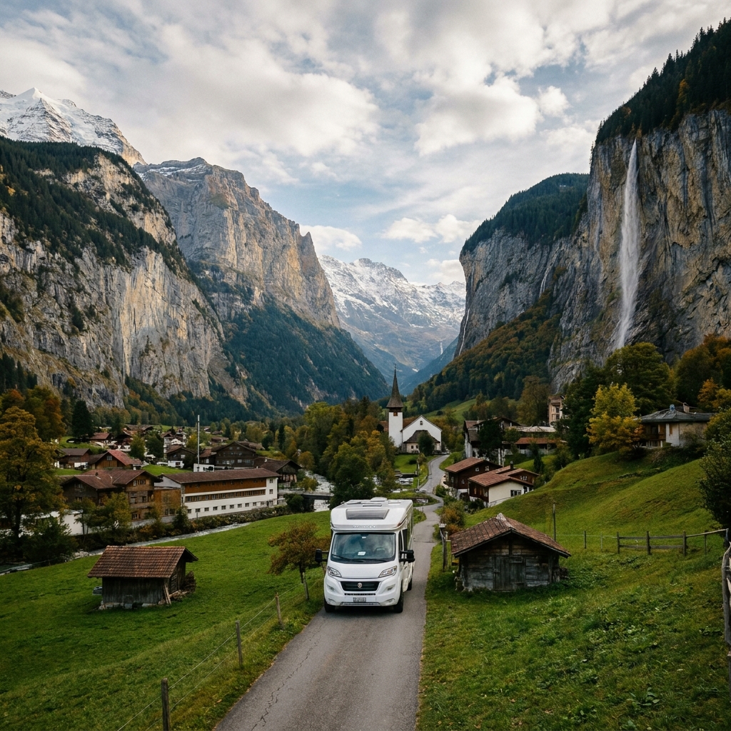 Stelle einfach deine Traumroute durch Schweiz zusammen