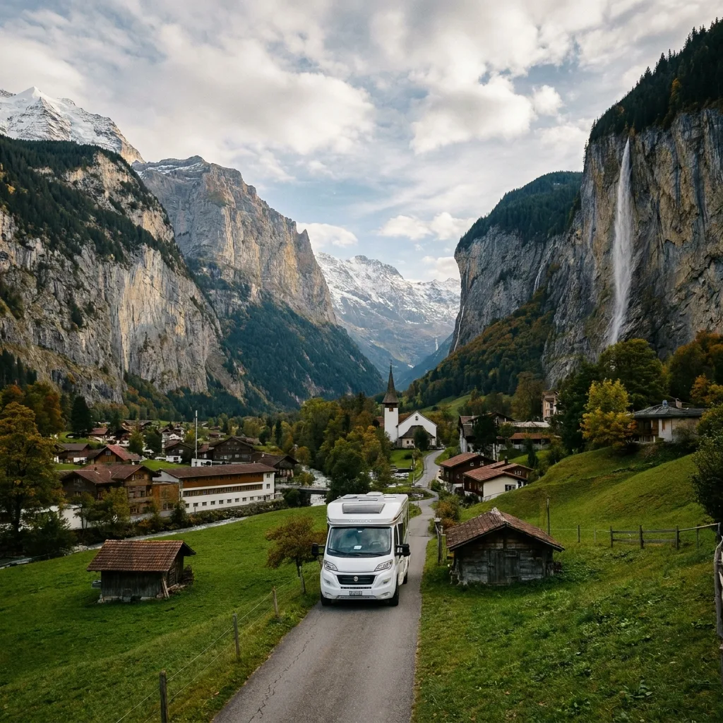 Camper trip to Lauterbrunnen Valley, Switzerland