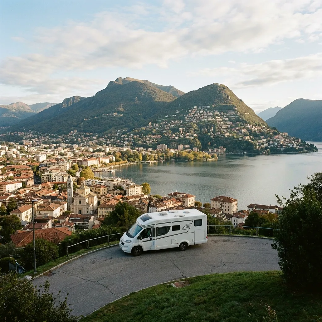 Camper trip to Lugano, Switzerland