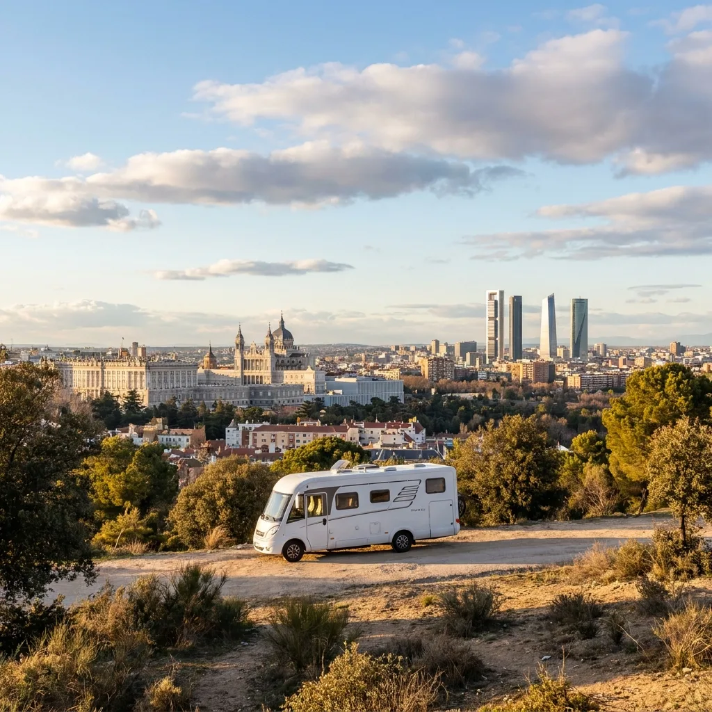 Camperreis naar Madrid, Spanje