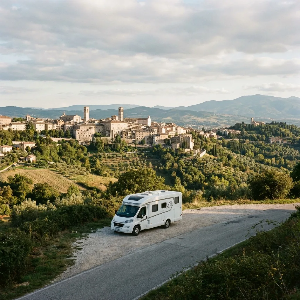 Camperreis naar Perugia, Italië