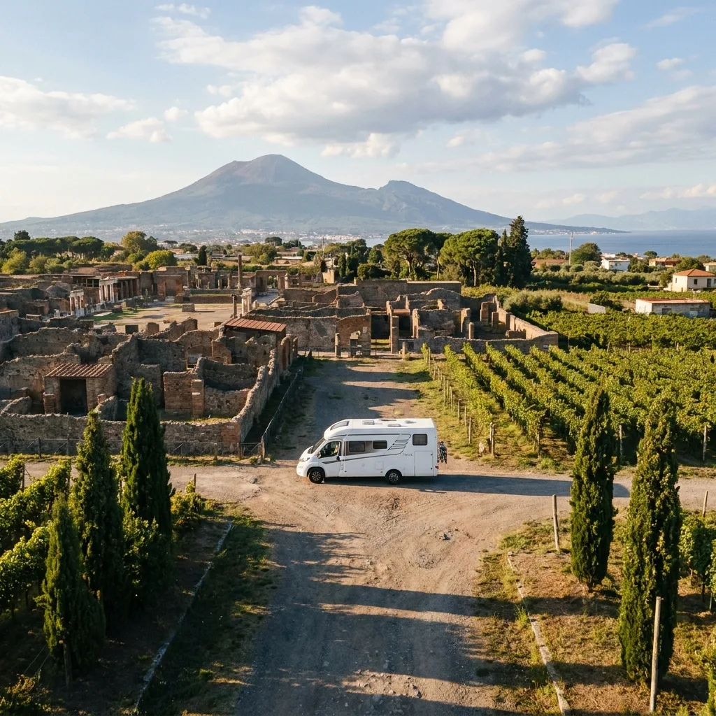 Wohnmobilreise nach Pompeii & Vesuvius, Italien