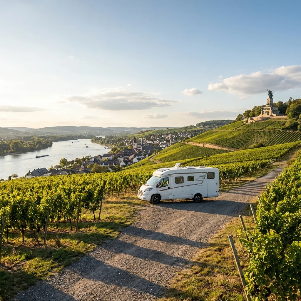 Camperreis naar Rüdesheim, Duitsland