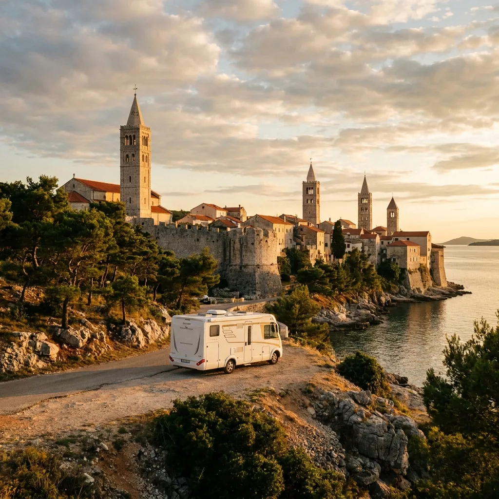 Camper trip to Rab, Croatia
