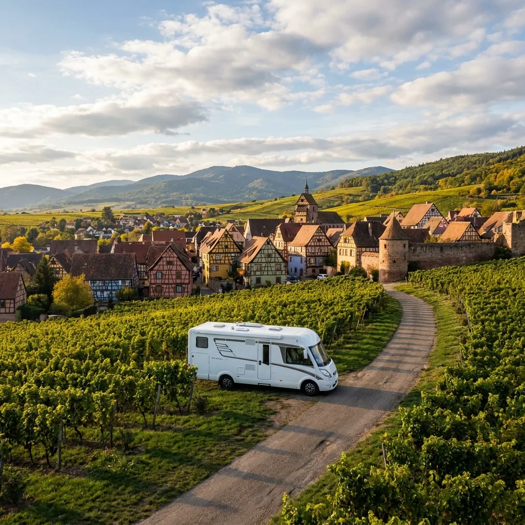 Camper trip to Riquewihr & Wine Route, France