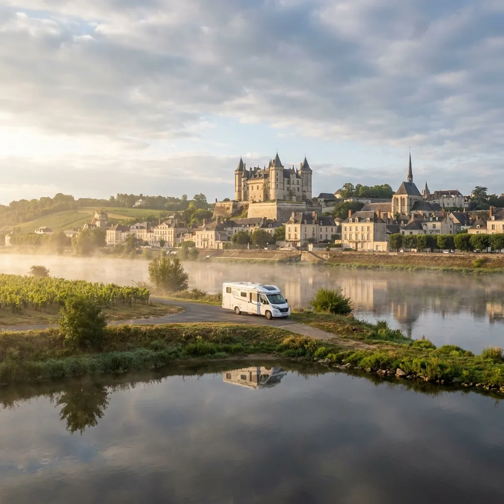 Wohnmobilreise nach Saumur, Frankreich