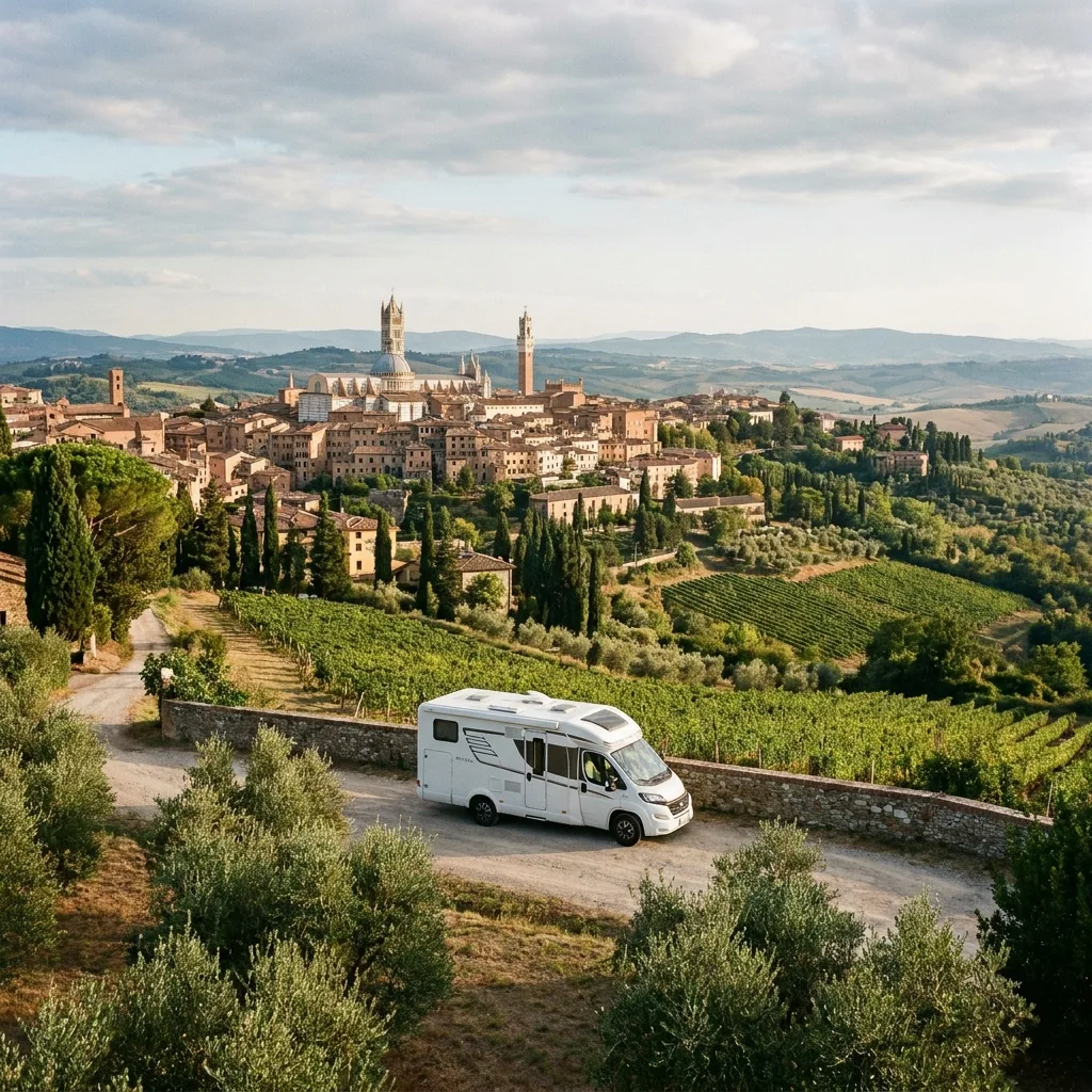 Camperreis naar Siena, Italië