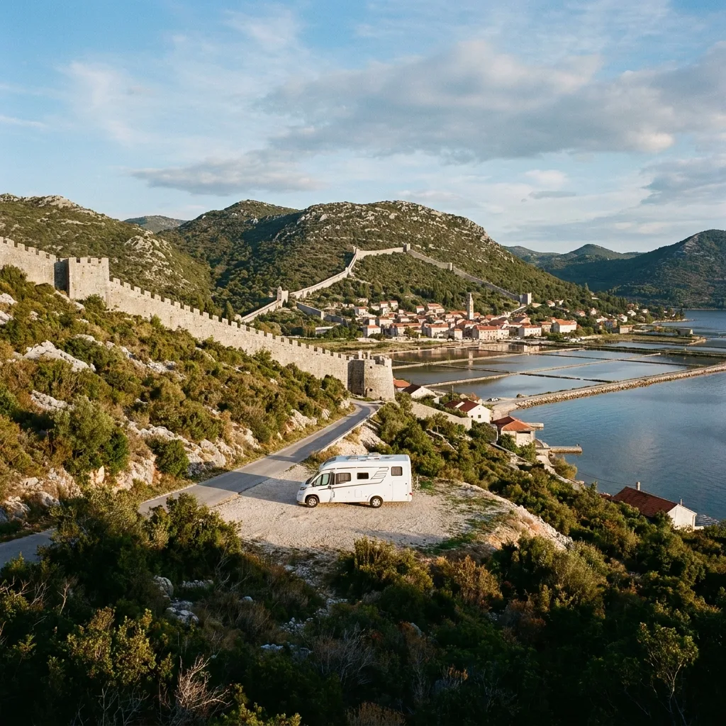 Camper trip to Ston & Pelješac, Croatia