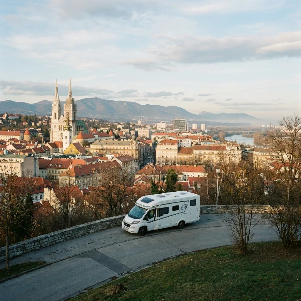 Camperreis naar Zagreb, Kroatië