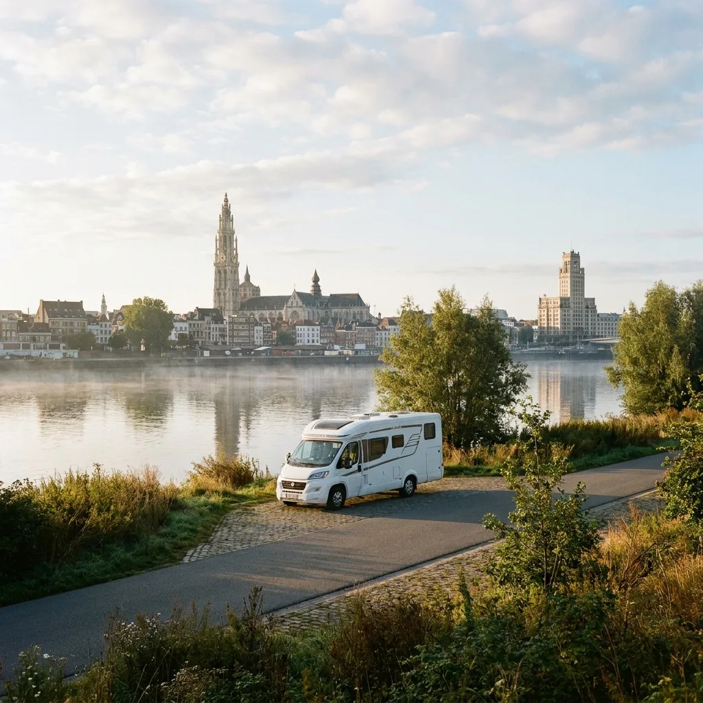 Camperreis naar Antwerpen, België