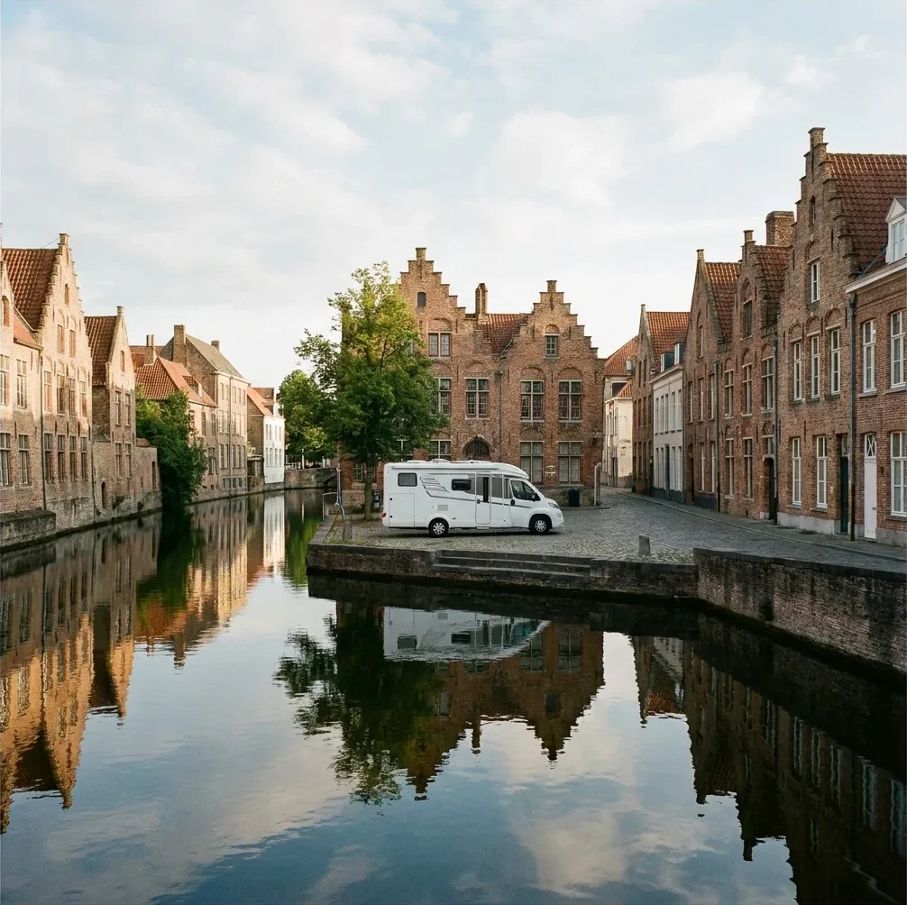 Wohnmobilreise nach Bruegge, Belgien