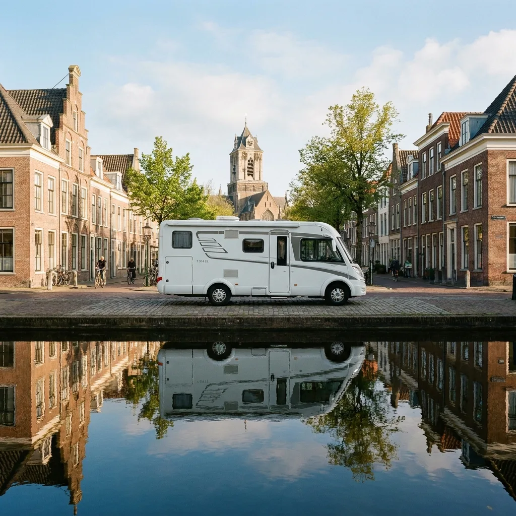 Camperreis naar Delft, Nederland