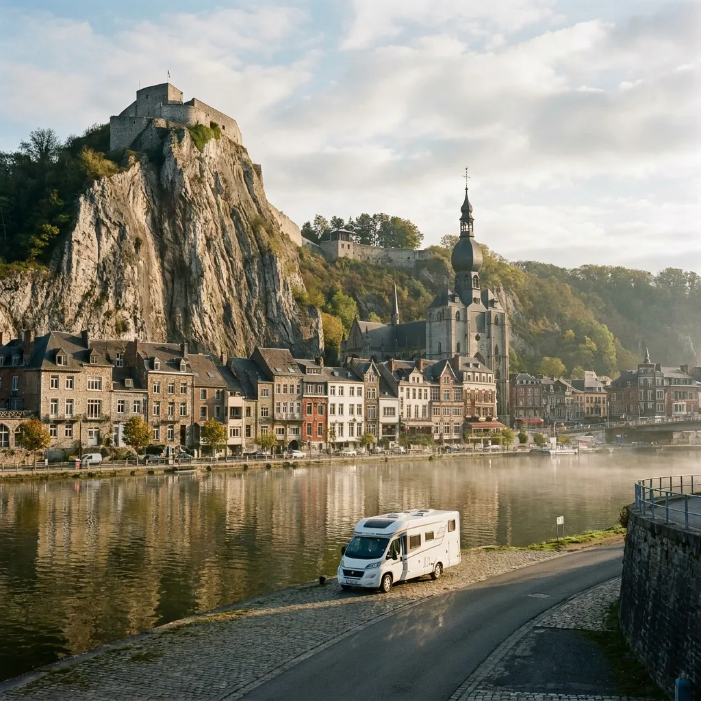 Camper trip to Dinant, Belgium