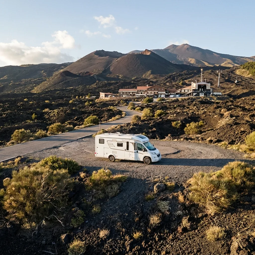 Camper trip to Mount Etna (Rifugio Sapienza)