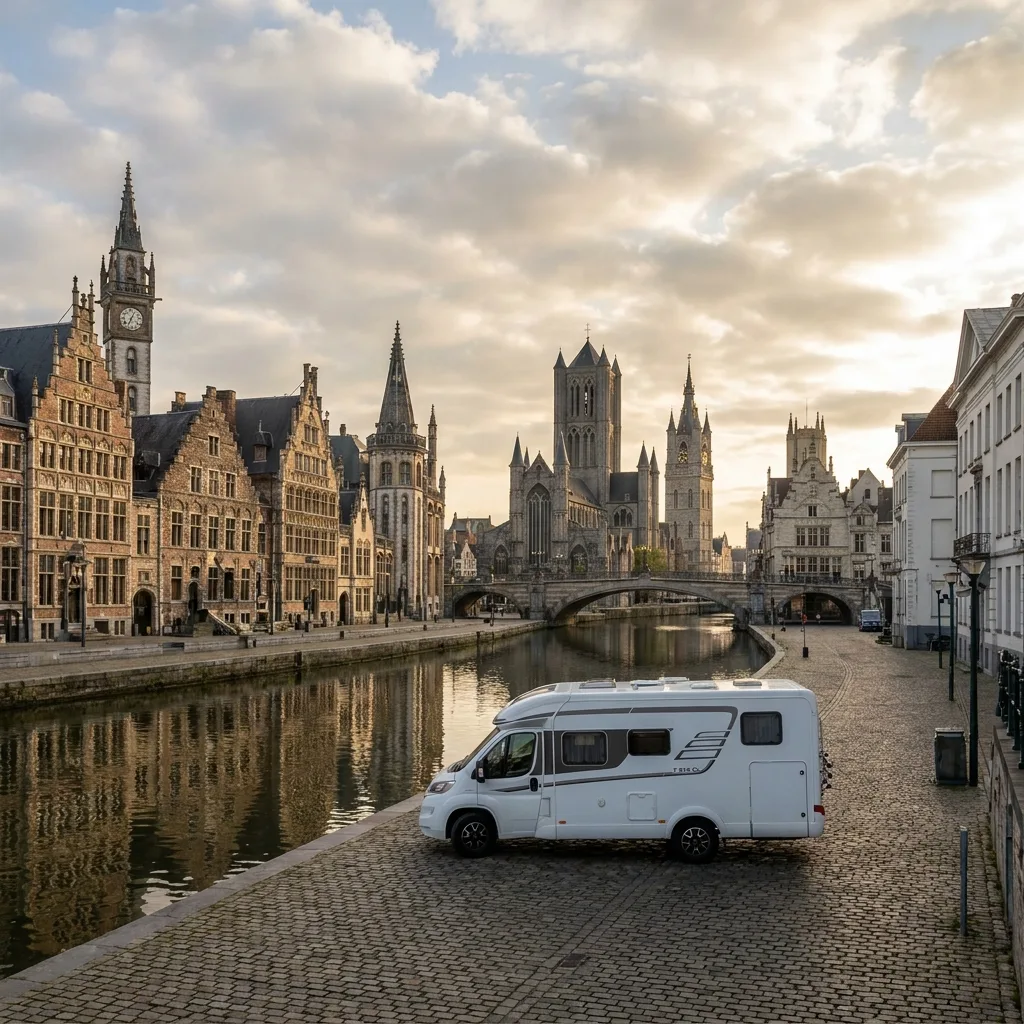 Camperreis naar Gent, België