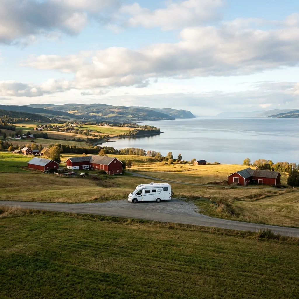 Camperreis naar Inderøy (Den Gyldne Omvei), Noorwegen