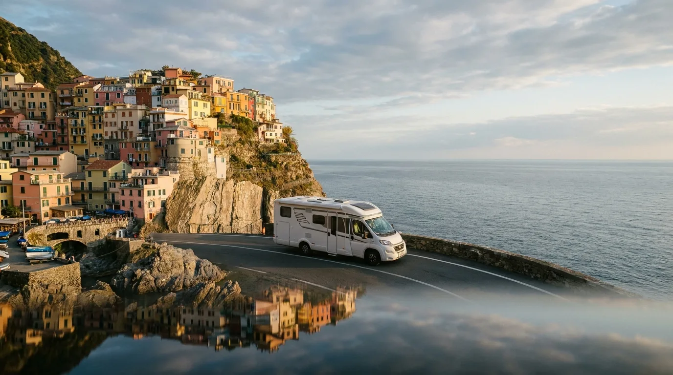Camper route Liguria and Piedmont - Cinque Terre, Langhe and Turin