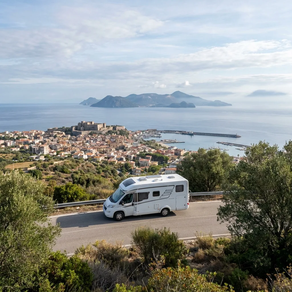 Camper trip to Milazzo & Aeolian Islands (day trip)