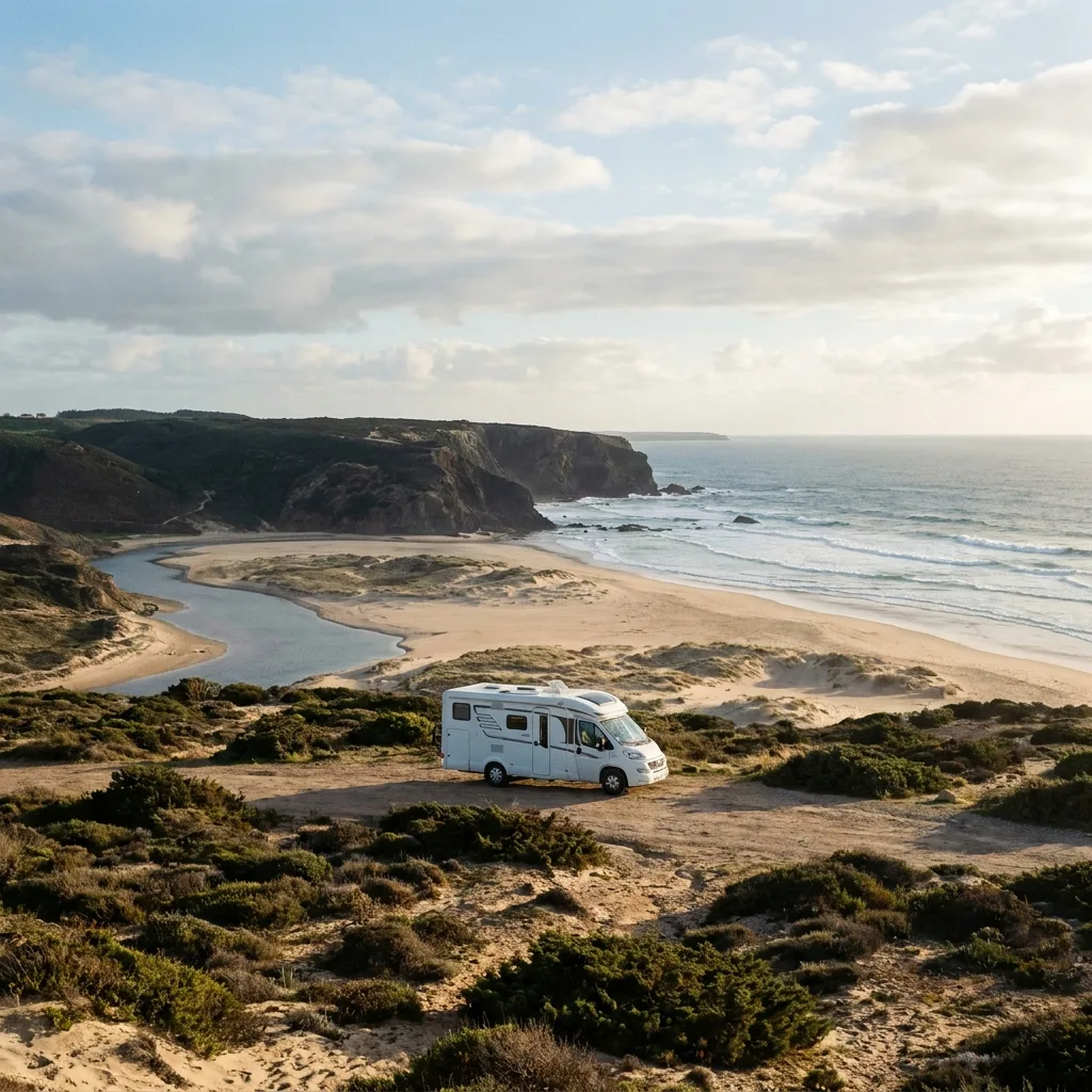 Camper trip to Praia da Bordeira, Portugal