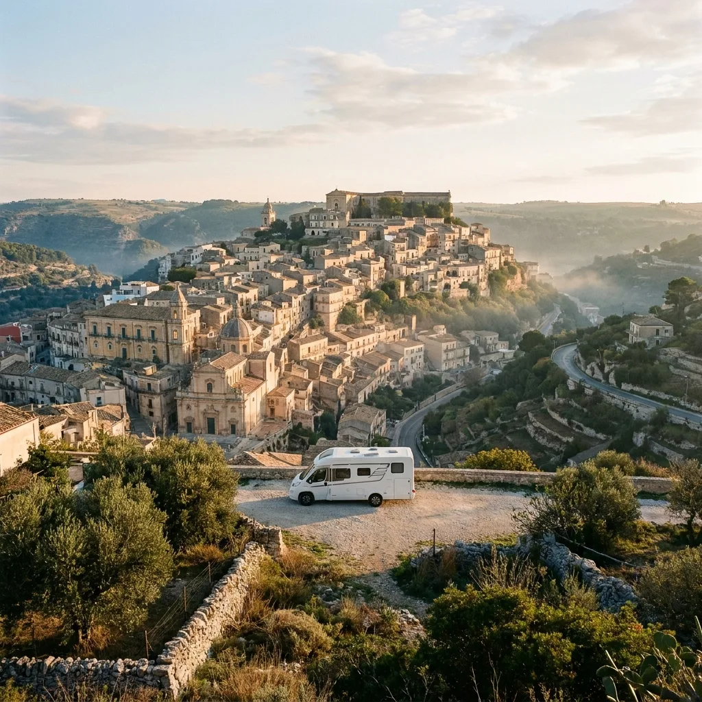 Camper trip to Ragusa Ibla
