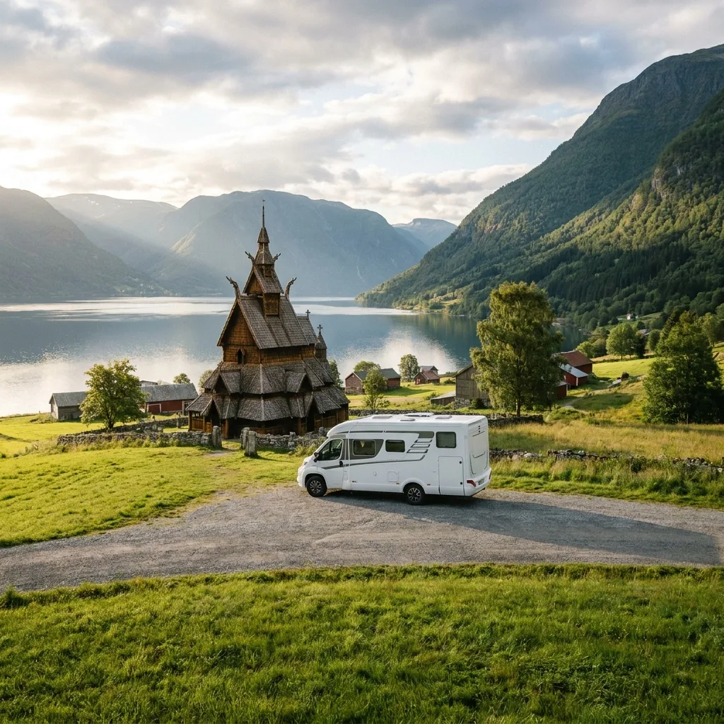 Camper trip to Urnes Stave Church