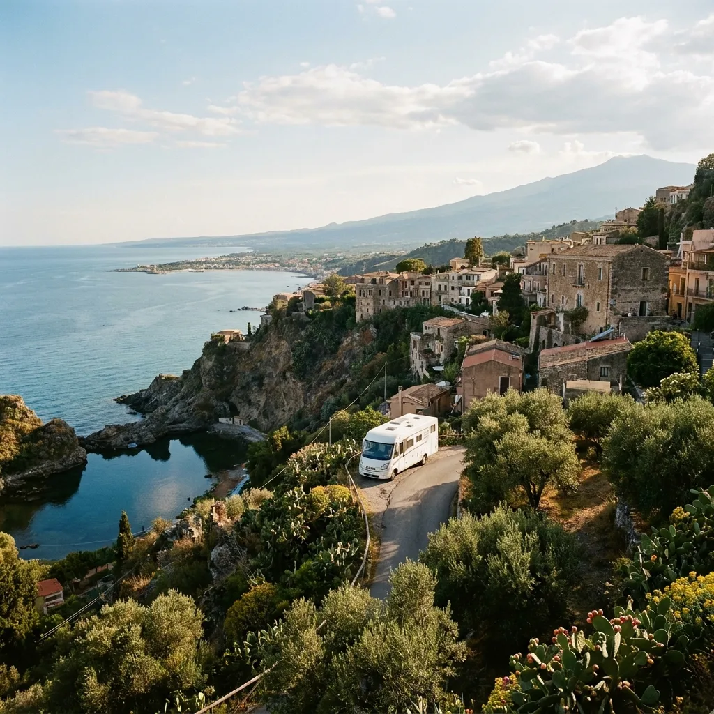 Camper trip to Taormina (via Giardini-Naxos)