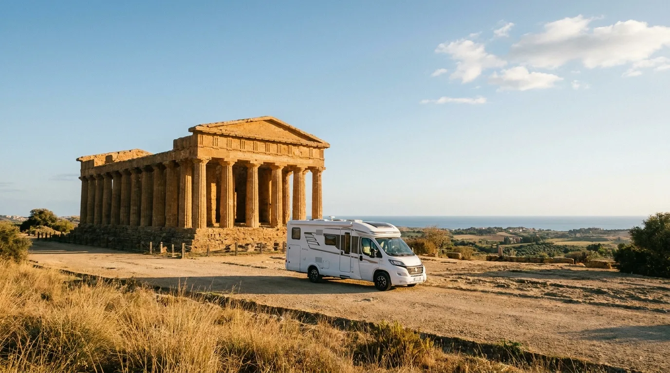 Camper route Western Sicily - Palermo, Trapani and the Valley of the Temples