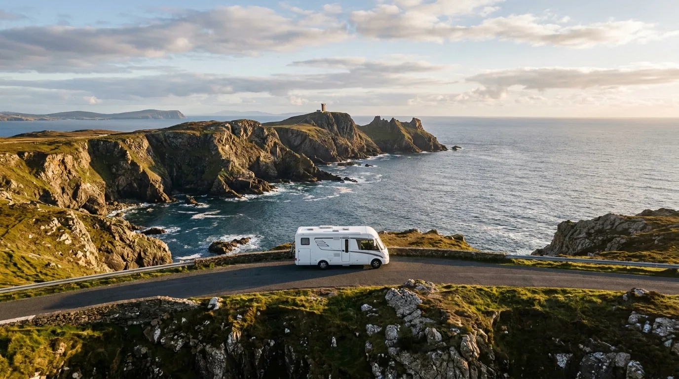 Camper route Wild Atlantic Way North - Connemara, Mayo and Donegal
