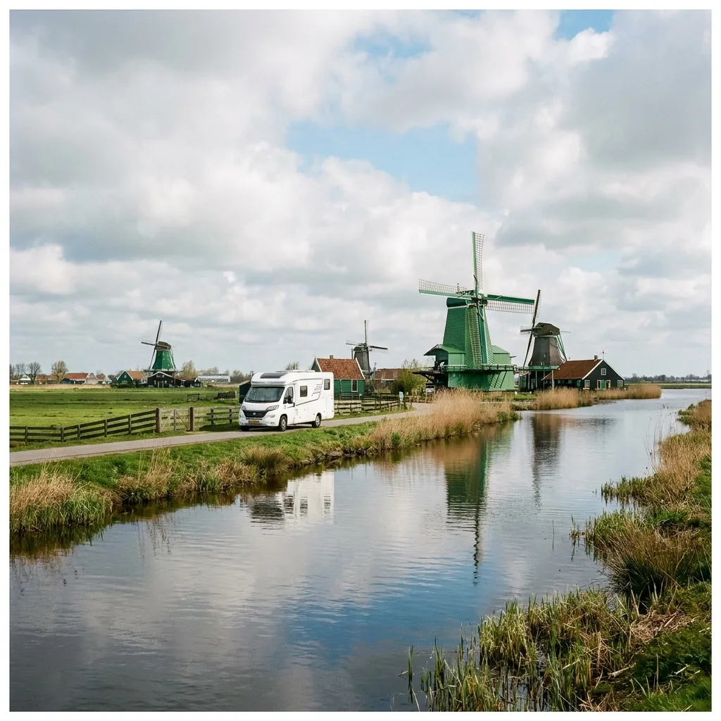 Camperreis naar Zaanse Schans, Nederland