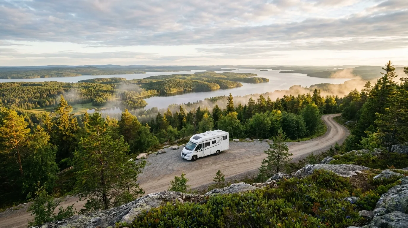 Camperroute Zuid-Finland rond - scheren, houten steden en het Merenplateau