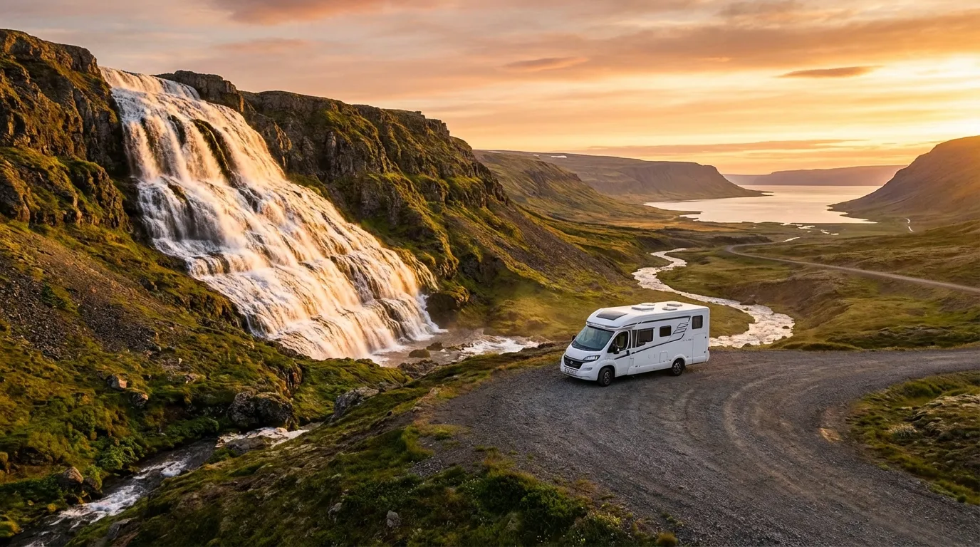 Motorhome route: Fire, Ice & Fjords - Off the beaten track in Iceland