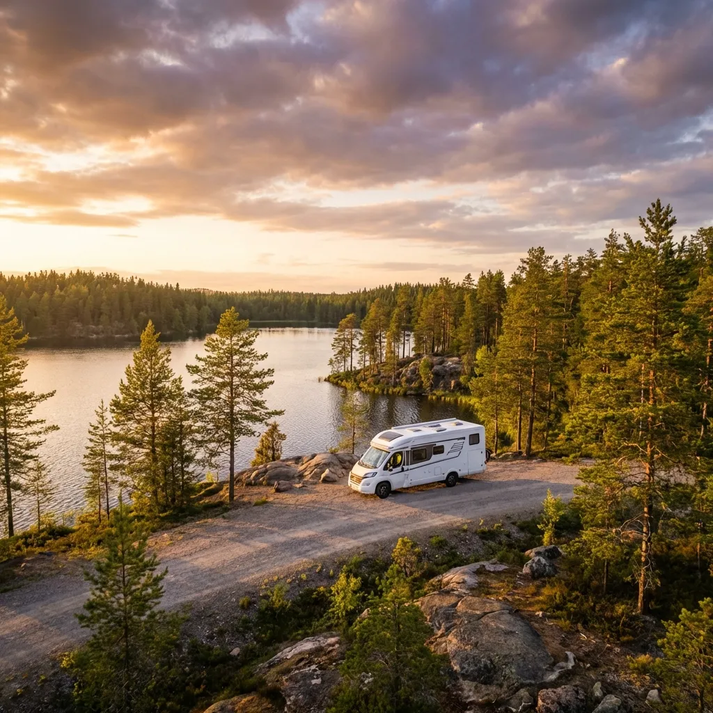 Hossa National Park — crystal-clear lake in eastern Finland