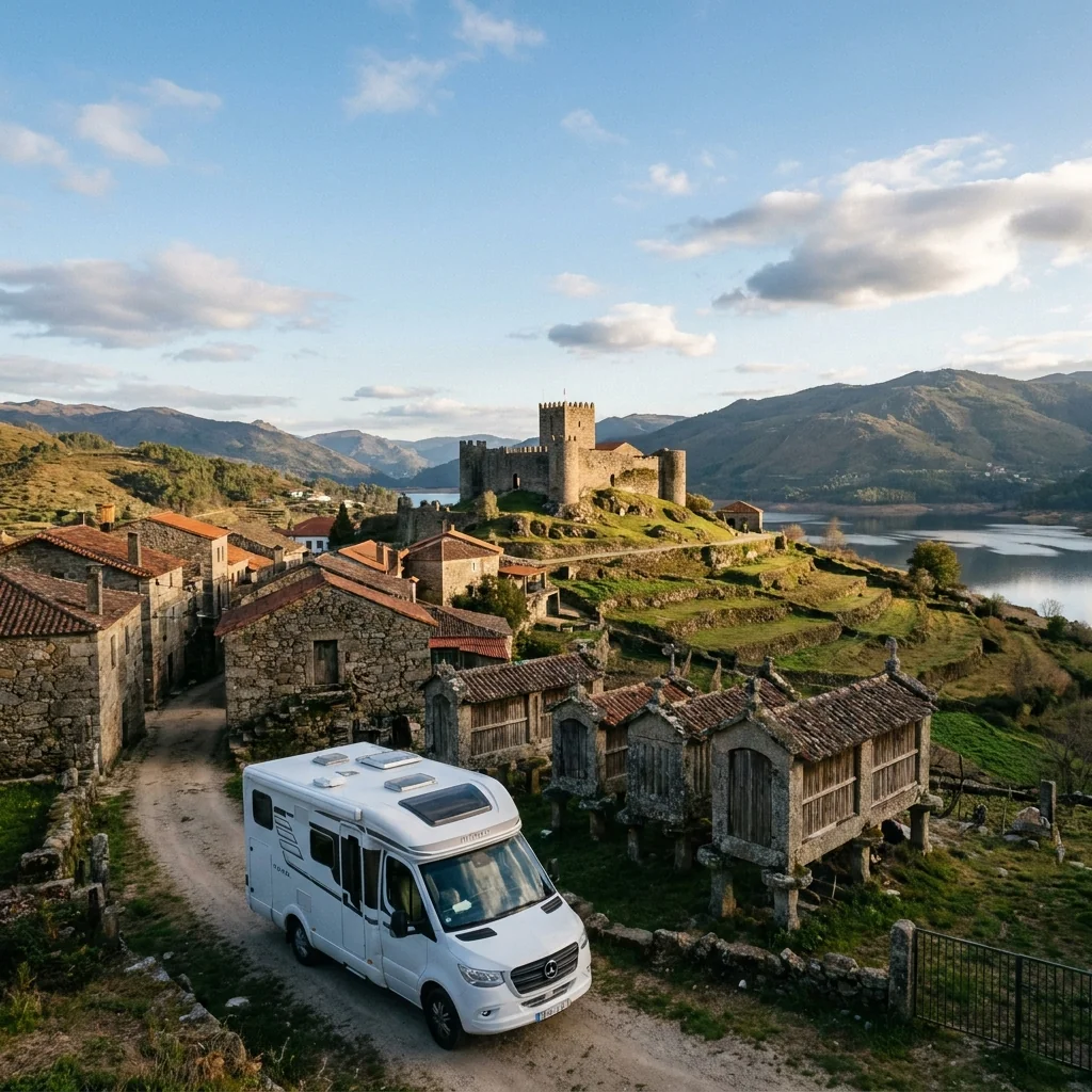Camper trip to Lindoso, Portugal
