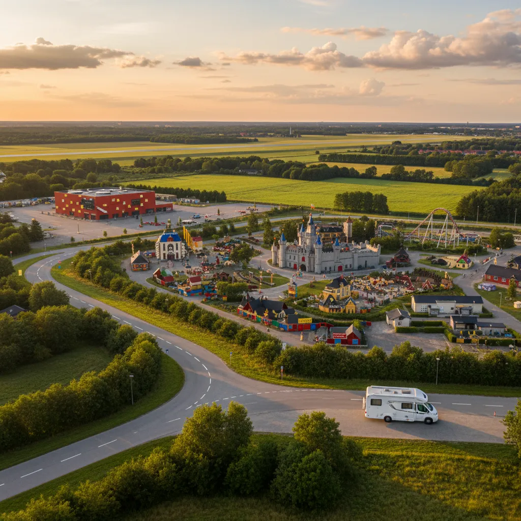 Billund and Legoland — Denmark's top family attraction, a popular stop on a campervan trip with children