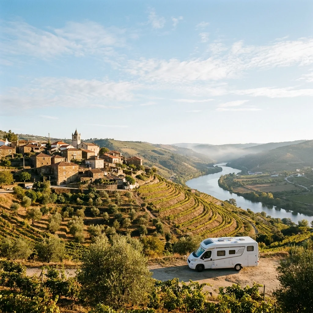 Camper trip to Vila Nova de Foz Côa, Portugal