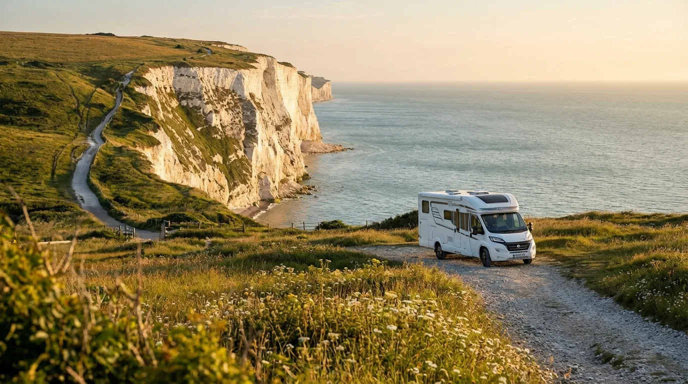 Motorhome route: Krijtrotsen & Kustdorpen - Campertrip langs de Zuidkust van Engeland
